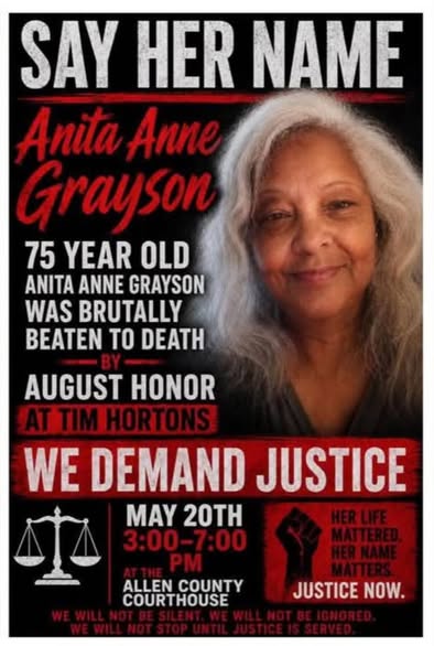 Anita Anne Greyson Accident Fort Wayne IND Death Obituary: Fort Wayne Woman Passed Away Following Tim Hortons Altercation
