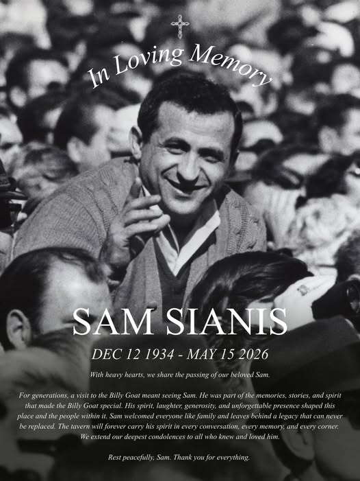 Sam Sianis Chicago IL Death Obituary – Chicago Legendary Billy Goat Tavern Owner and Cultural Icon Dies at 91